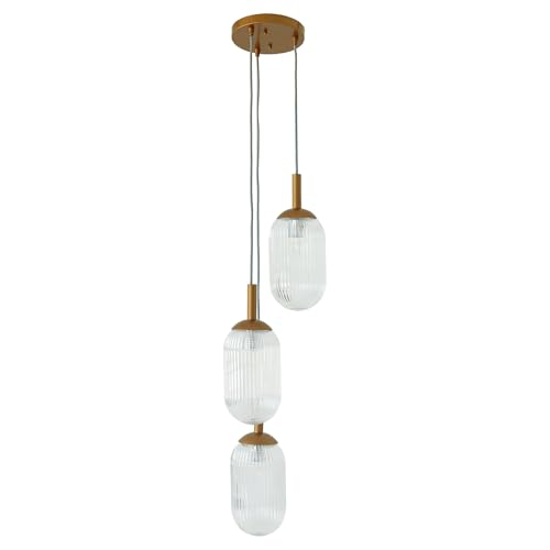 DancingSwan Three Light Pendant Light: Mid-Century Modern Design with Adjustable
