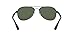 Ray-Ban Unisex RB3549 Aviator Sunglasses, Matte Black/Dark Green, 58 mm