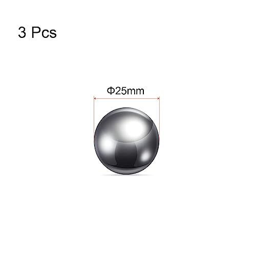 QUARKZMAN 3 Stück Präzision Kugeln 25mm Durchmesser 304 Edelstahl für Lager