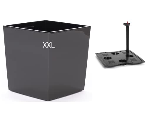 MELTOM Blumenkübel mit Bewässerungssystem aus Kunststoff in...