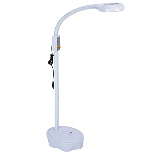 Lupa Lámpara,Lámpara de pie LED de Aumento con Soporte, LED de Suelo Estética Lupa Lámpara de Iluminación para Tatuajes Lectura Belleza Médica