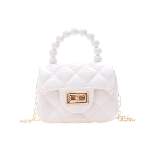 Bolsas transversais para mulheres, pequena e fofa, bolsa de ombro, carteira porta-celular, bolsa casual, trabalho, viagem, clutch, bolsa de mão para compras, Branco, Tendência
