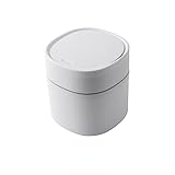 90% de aislamiento de olores: sellado completo de 360 grados y alrededor. En comparación con el cubo de basura tradicional, es más respetuoso con el medio ambiente y saludable. Es adecuado para que lo coloques en el dormitorio de invitados, en el estudio sin sentir el mal olor de la basura (como café molido, papel residual, pelar, migas de pan, bolsas pequeñas y cada basura pequeña).