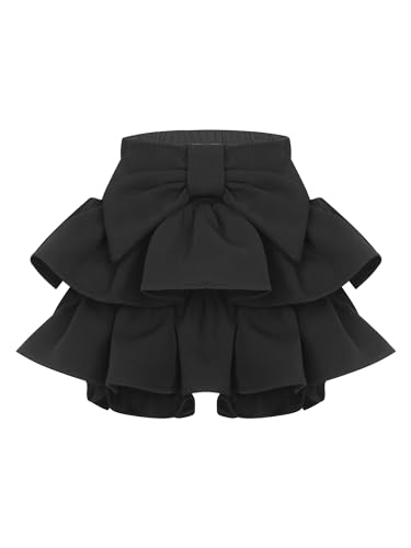 Kaerm Kids Girl Cute Ruffle Tutu Dress Shorts Toddler Baby Bloomers Summer Vintage Pettipants Black 18-24 Months