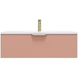 Meuble sous-vasque : 90 x 46 x 28 cm - Vasque : 91 x 46 x 2 cm