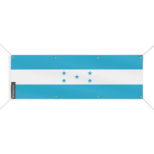 Drapeau du Honduras 8 oeillets pavillon extérieur taille L 190x570cm pour mât