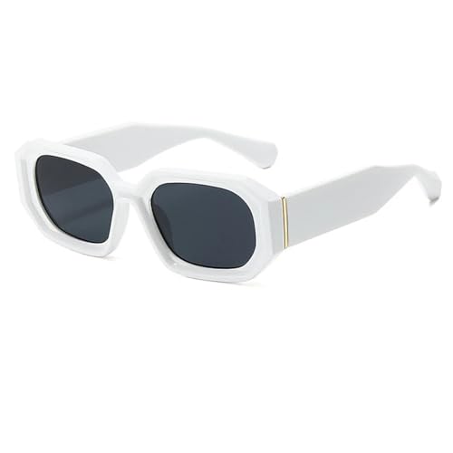 Lunettes de soleil rétro punk verres UV400 tendance léopard mixte