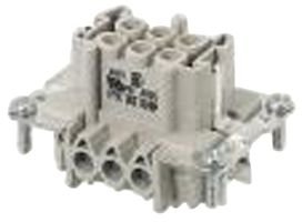 WIELAND ELECTRIC 70.300.0640.0 Rectangular Insert, Receptacle, 6+PE Position, 2ROW, Screw