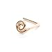 Tiny Spiral Nose Stud Swirl Earring L Shaped Piercing Gold Silver Handmade 22 Gauge