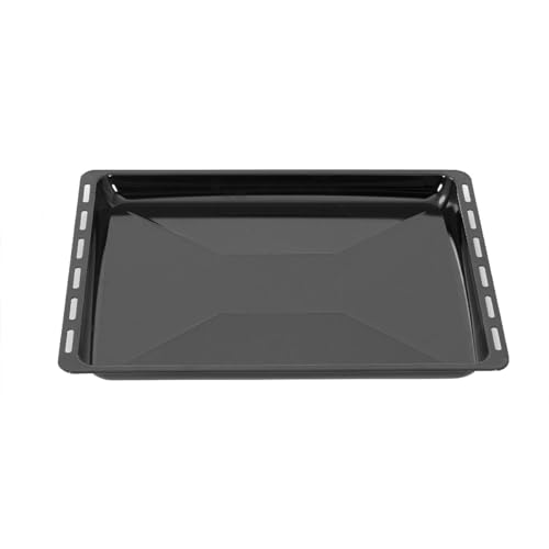 ICQN Bandeja de horno 45,5 x 37,5 x 3 cm | Bandeja de goteo esmaltada para horno y estufa | Adecuado para Bosch,...