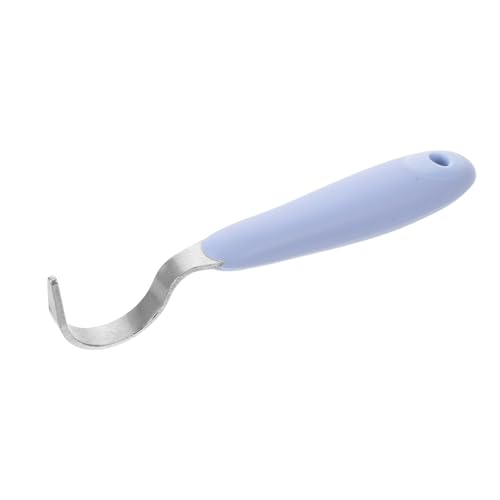 SUPVOX Picacascos de Metal para Caballos con Mango Ergonómico y Orificio para Colgar, Limpiador Profesional para Cascos, Herramienta Resistente para Establos y Granjas, Adecuado para