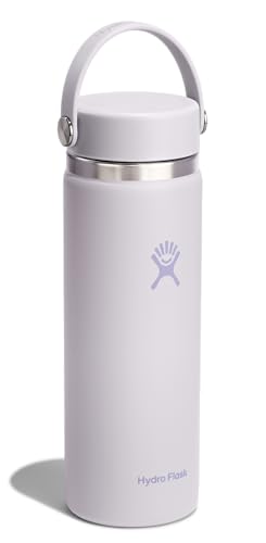 Image of Hydro Flask Water Bottle - Insulated Stainless Steel - Wide Mouth Flex Lid, Non Spill, Leakproof and Refillable in 20 Oz Cloud Pink