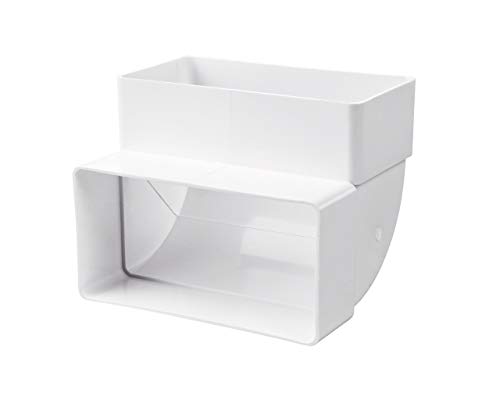 Preisvergleich Produktbild Flachkanal Bogen 90° PVC (vertikal) 204x60mm