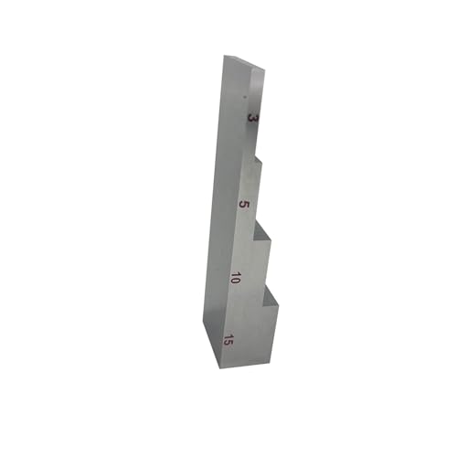 Bloques de calibración ultrasónicos de 4 pasos 3mm 5mm 10mm 15mm en acero inoxidable 304 para calibración de medidor de espesores ultrasónico miniatura 1