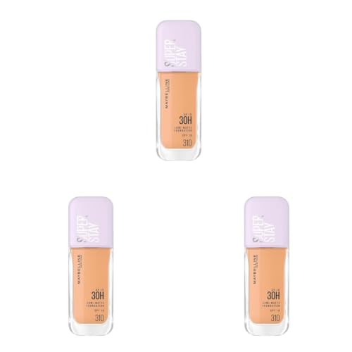 Image of Maybelline New York Super Stay Lumi Matte Liquid Foundation, 310 (Pack of 3)