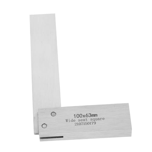 LIFKOME Carbon Steel Woodworking L-shape Square Ruler with Wide Base 90-degree Right Angle Gauge Carpenter Measuring Square Tool for Precision Carpentry and Layout