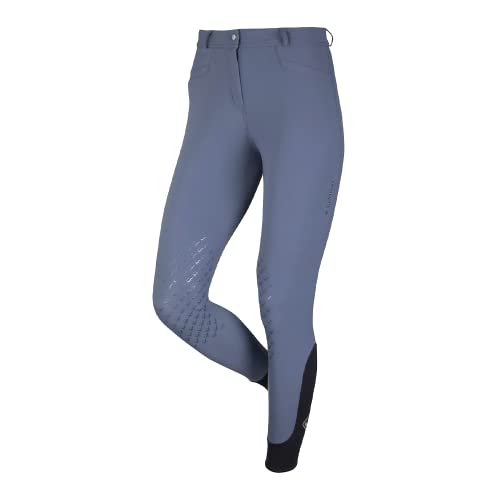 LeMieux Dynamique Full Seat Breeches for Women - Equestrian Pants for Horseback Riding - Ladies’ Jodhpur Riding Pants (Ice Grey/US2)