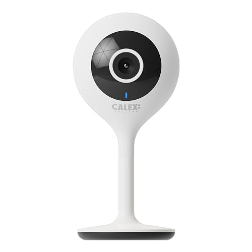 CALEX Smart Mini caméra IP d'intérieur - Caméra de Surveillance Wi-FI - 1080P Full HD avec Vision Nocturne - Audio bidirectionnel - Mémoire Extensible Via Carte...