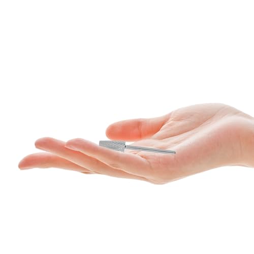 Beaupretty Cabezal de Pulido para Manicura y Pedicura de Tungsteno en Forma Cónica Color Plata Compatible Máquina para Uñas Herramienta de Quitaesmalte y Pulido Profesional para