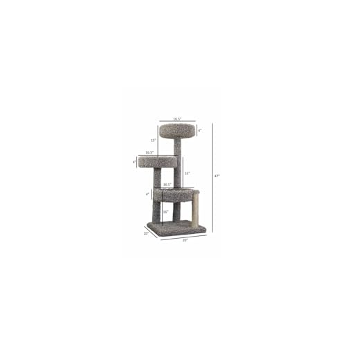 Árbol para Gatos Multi-Niveles Moderno 60"x30"x60" miniatura 3