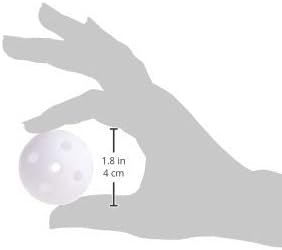 Crown Sporting Goods - 24 Polyurethane White Plastic Golf Balls – Bulk Set of Golf Balls for Swing Practice, Driving Range