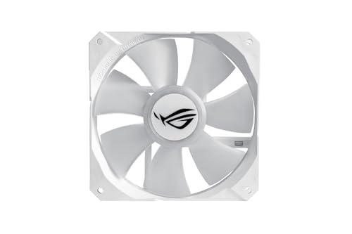 Image of Asus ROG Strix LC 240 All-in-one White Liquid CPU Cooler with Aura Sync, Dual White ROG 120mm addressable RGB Radiator Fans and Reinforced Sleeved tubing