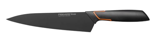 Fiskars Kochmesser, Modernes Design, Gesamtlänge: 31 cm, Qualitätsstahl/Kunststoff, Edge, 1003094