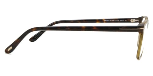 Image of Eyeglasses Tom Ford FT 5831 -B 096 Shiny Transparent Olive, incht inch Logo /Blue Bloc
