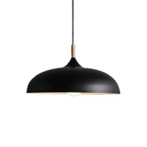 Lustre industriel noir de 35 cm idéal pour illuminer votre îlot de cuisine avec style