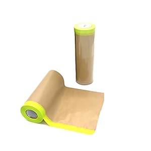 Tape and Drape, Paint Masking Paper, Pre-Taped Masking Paper for Painting, 2 Pack Car Protection Covering Paper, Paint…