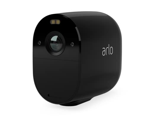 Preisvergleich Produktbild Arlo Essential Spotlight WLAN Überwachungskamera aussen, kabellos, 1080p, Farbnachtsicht, Bewegungsmelder, 2-Wege Audio, kein Hub benötigt, mit Arlo Secure Testzeitraum, Schwarz, VMC2030B
