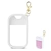 TERPINK Silicone Case Compatible with Touchland Hand Sanitizer Spray, Protective Case with Keychain for Power Mist and Glow Mist 1 fl oz, Hand Sanitizer Spray Accessory (White, 1 Pack)
