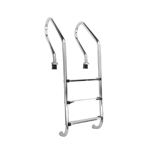 HXYhydrypd Scaletta Piscina, Gradini Interrati in Acciaio Inox 304 a 2/3 Gradini, Scala Piscina per Interni Ed Esterni, Facile da Montare(3 Steps)