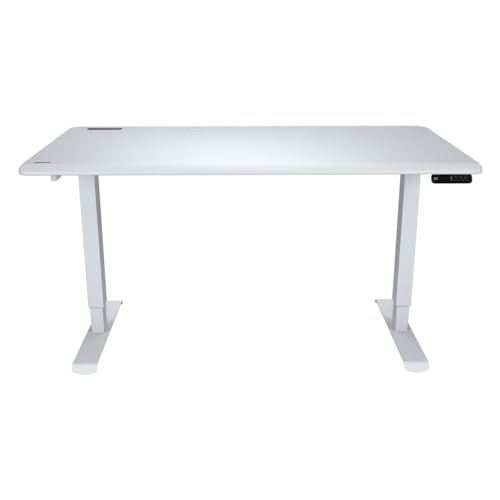 Cougar - Mesa Gamer Cougar Royal 150 Elite, Branca, Regulagem Elétrica de Altura, 150cm - 3MR1502W.0