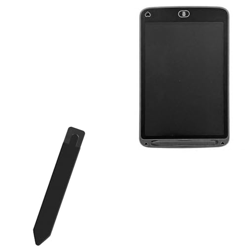 BoxWave Stylus Pouch Compatible with YYTFY LCD Writing Tablet (12 in) - Stylus PortaPouch, Stylus Holder Carrier Portable Self-Adhesive - Jet Black