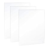Wezalget Klar Acrylglasplatte | 3-Teilige Transparente Dicke Scheibe - Klar Vorgeschnittene Glasplatte Als Ersatz | Für Wohnraumdekoration Präsentation Bilderrahmen Schild Gravur Fensterreparatur