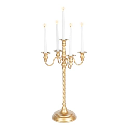 Inweder Gold Floor Candelabra Vintage: 22.4" Tall Candle Holder Set of 1