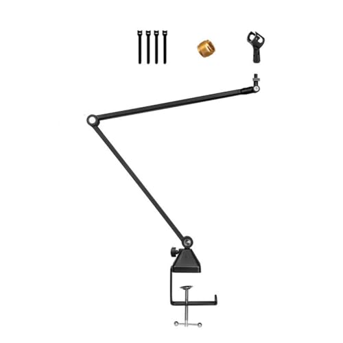 Support de microphone pour supprimer l'encombrement de bureau avec bras noir