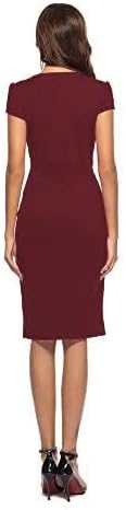 CEASIKERY Women's Business Retro Cocktail Pencil Wear to Work Office Casual Dress