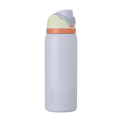 Image of Owala FreeSip Insulated Stainless Steel Water Bottle with Straw for Sports, Travel, and School BPA-Free Sports Water Bottle, 32 oz, Beach House