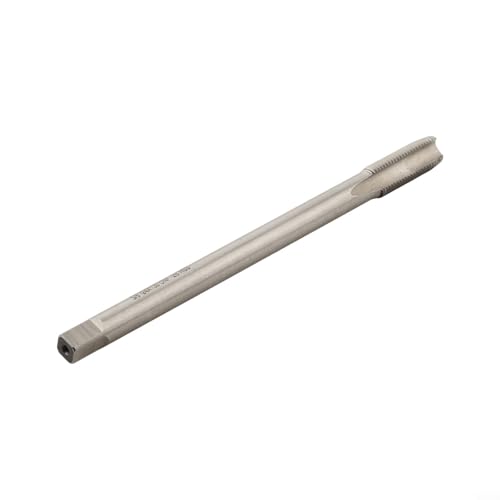 Image of Rackumic Straight Flute Thread Tap 3/8-24 UNS UNF High Steel 5 Inch Length 3 Flute Right Hand Cutting for CNC Machine Drilling Milling Through Holes Metals