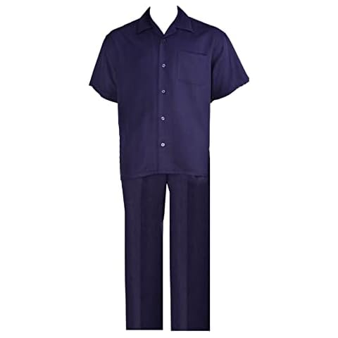 Fortino Landi Plain Walking Suits 29544-Navy-XX-Large-42 Cover
