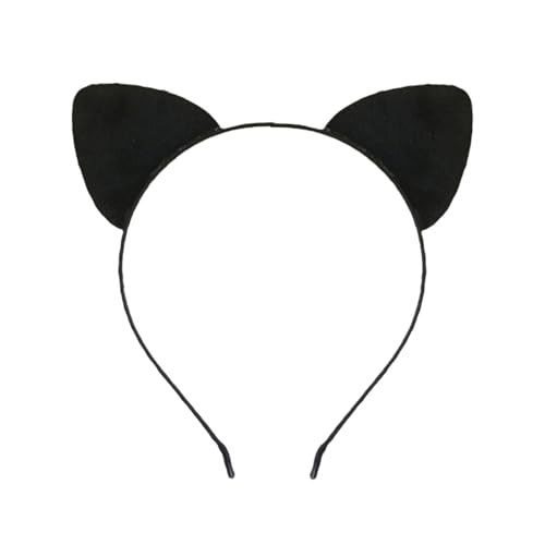 Worparsen Faixa de orelhas de gato para adultos e crianças, Halloween, cosplay, maquilhagem, aro de cabelo, pintura facial, acessórios versáteis para disfarce