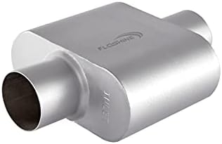 Floshine Universal Mufflers,Single Chamber 3 inch inlet/3 inch outlet,Performance Automotive Exhaust Muffler FH430109