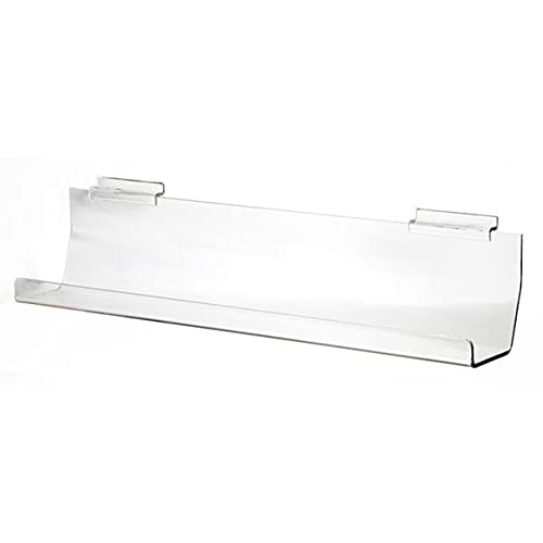 Acrylic Slatwall J Rack - 24 L x 3 D Inches