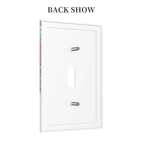 Decorative Switch Covers Plate Girl Holding Colorful Balloons 1 Gang Wall Plate Oversized Single Toggle Wall Cover Plate Jumbo Electrical Light Switch Plate Faceplate for Bedroom Decor