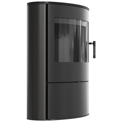 KRATKI Kaminofen Rollo schwarz Holzofen 8kW | Passgenaues KRATKI Zubehör für Kamin und Ofen. Montageset