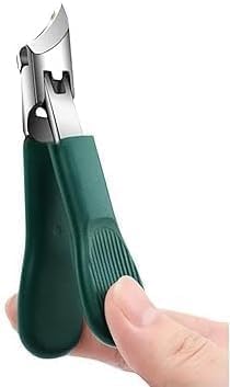 Image of Precision Slant Nail Cutter for Men Women, Stainless Steel Angled Nail Clipper with Non-Slip Grip, Compact Toenail Trimmer for Ingrown Nails