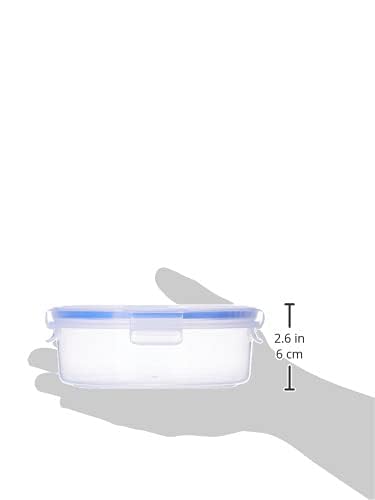 Image of Aristo Lock & Fresh 100 Plastic Storage Container Set of 4-750 ML,Transparent Clear, MEDIUM