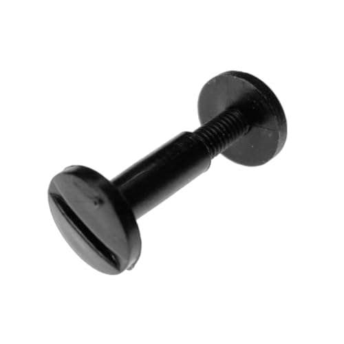 Viti Sepolte in Plastica (Nylon 6.6), Taglio a Cacciavite per Assemblaggio e Rilegatura, per Uso Industriale e Domestico - H20 - Nero - 20 pezzi - Plastic Hardware Store